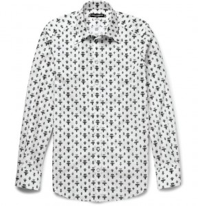 Dolce & Gabbana Gold Fit Printed Cotton Shirt fwd life