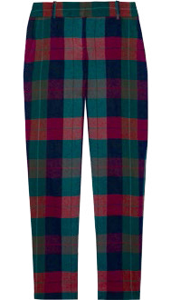 Theory Testra Plaid Wool Pants