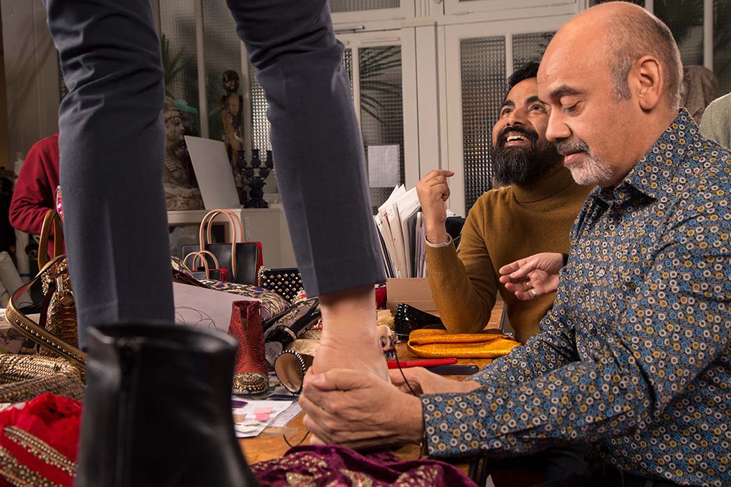 Christian Louboutin and Sabyasachi Mukherjee