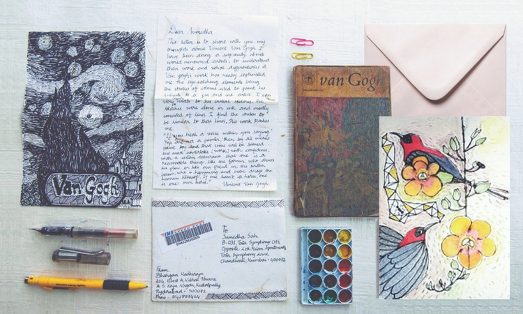 Mumbai-based artist Sumedha Sah is bringing back the practice of handwritten letters through The Snail Mail Project