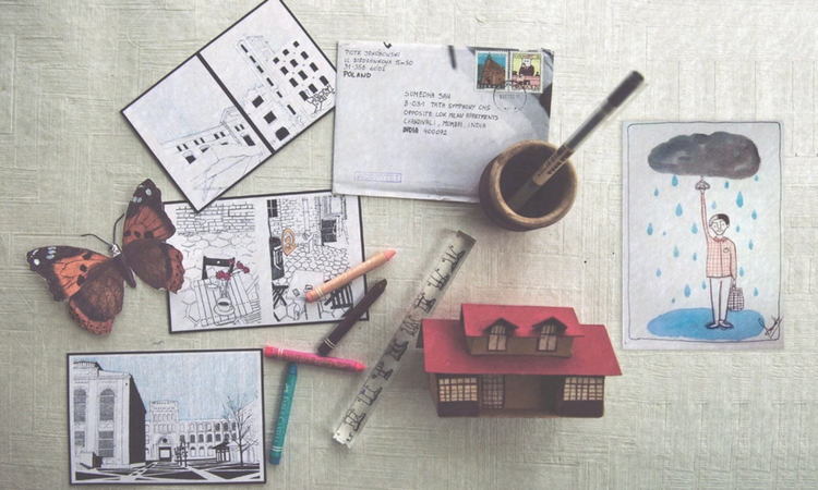 Mumbai-based artist Sumedha Sah is bringing back the practice of handwritten letters through The Snail Mail Project