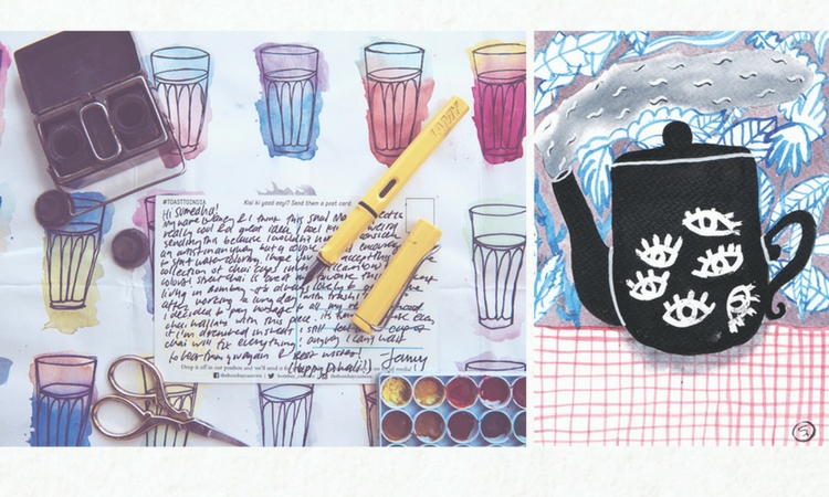 Mumbai-based artist Sumedha Sah is bringing back the practice of handwritten letters through The Snail Mail Project