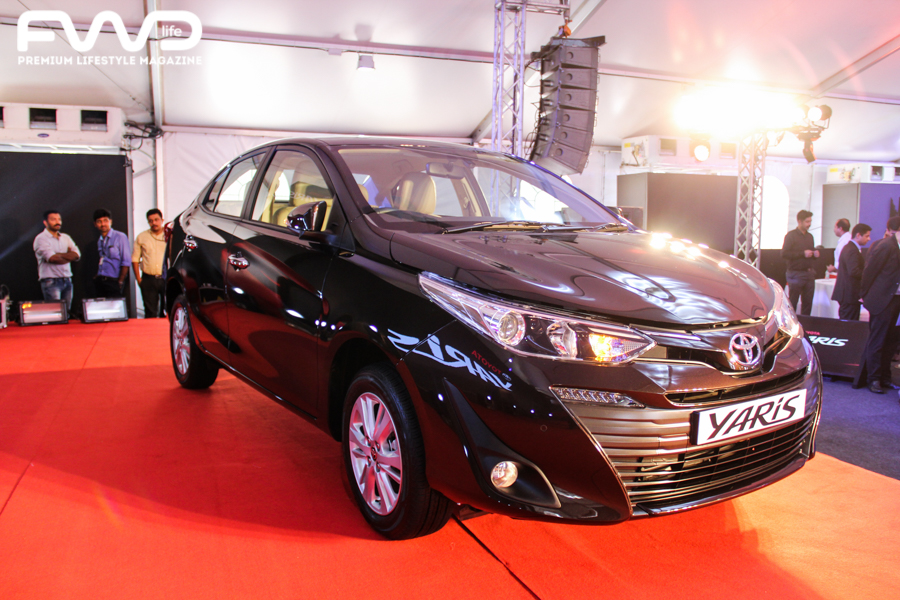 Toyota unveiled the Yaris in Kerala