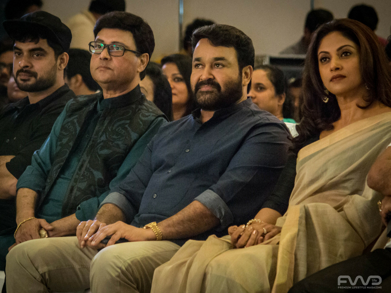 Tovino Thomas, Sachin Pilgoenkar, Mohanlal and Nadia Moidu