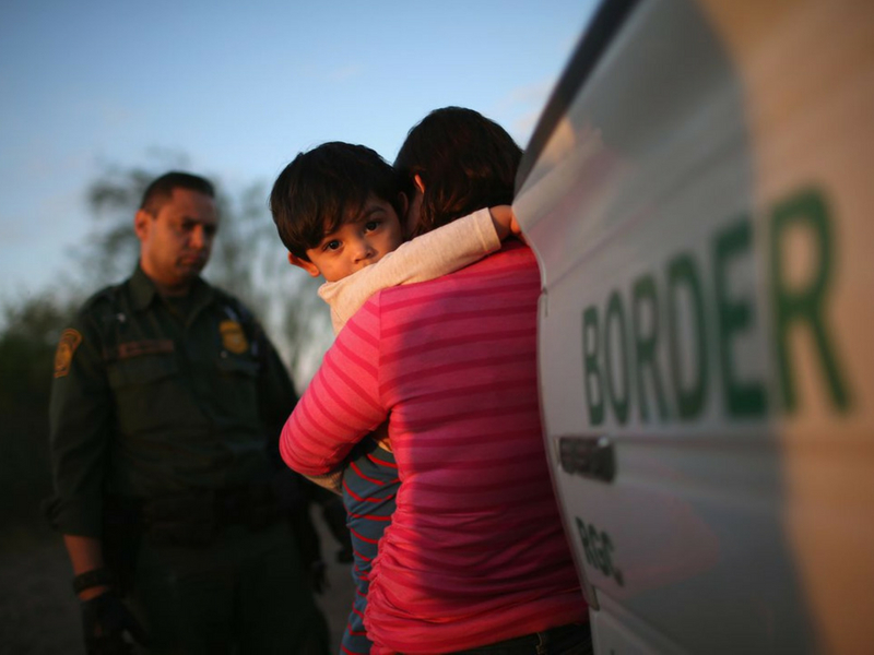 Children being separated from Families at the US-Mexico border.