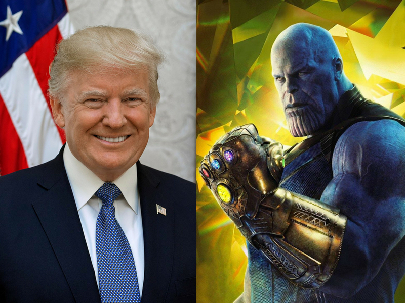 trump and thanos